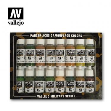 Набор красок Vallejo Military Series - Camouflage Set 70179 (16 красок по 17 мл)