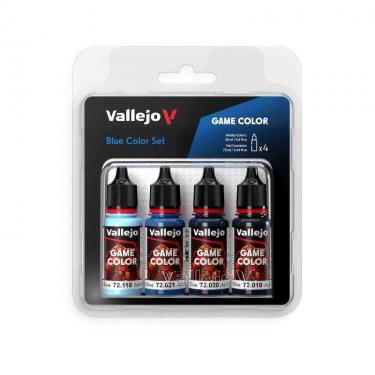 Набор красок Vallejo Game Color Set: Blue 72376 (4 краски по 18 мл)