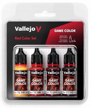 Набор красок Vallejo Game Color Set: Red 72377 (4 краски по 18 мл)