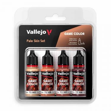 Набор красок Vallejo Game Color Set: Pale Skin 72379 (4 краски по 18 мл)