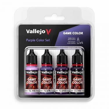 Набор красок Vallejo Game Color Set: Purple 72382 (4 краски по 18 мл)