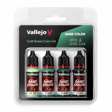 Набор красок Vallejo Game Color Set: Cold Green 72383 (4 краски по 18 мл)