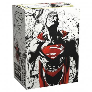 Протекторы Dragon Shield - Superman Core Matte (Красно-Белые) (100 шт.)
