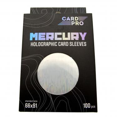 Протекторы голографические Card-Pro Белые для ККИ (100 шт.) 66x91 мм - для карт MTG, Pokemon