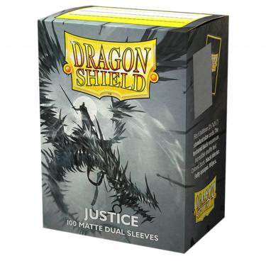 Протекторы Dragon Shield Justice - Matte Dual Sleeves - Standard Size (100 шт.)