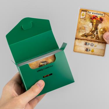 UCF Standard 40 GEN2. Картотека 40 мм для стандартных карт (100 карт), зелёная