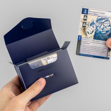 UCF Standard 40 GEN2. Картотека 40 мм для стандартных карт (100 карт), синяя
