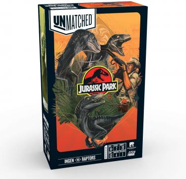 Настольная игра Unmatched: Jurassic Park — InGen vs Raptors (с правилами на русском языке)