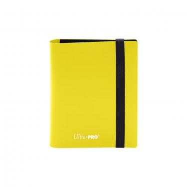 Альбом для карт Ultra Pro — Eclipse 2-Pocket PRO-Binder с 20 листами 2x1 (Lemon Yellow)