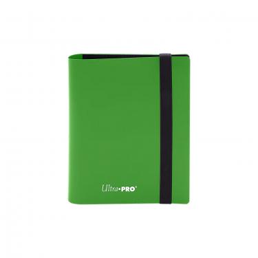 Альбом для карт Ultra Pro — Eclipse 2-Pocket PRO-Binder с 20 листами 2x1 (Lime Green)
