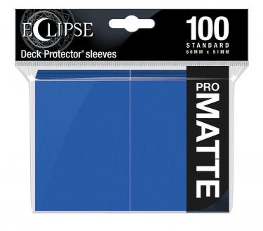 Протекторы Ultra Pro — Eclipse Matte Standard Deck Protector Sleeves (100 шт) 66х91 мм Pacific Blue