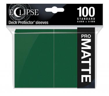 Протекторы Ultra Pro — Eclipse Matte Standard Deck Protector Sleeves (100 шт) 66х91 мм Forest Green