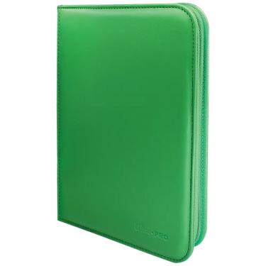 Альбом для карт Ultra Pro — Vivid 4-Pocket Zippered PRO-Binder с 20 листами 2х2 Green