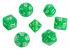Набор кубиков STUFF PRO для ролевых игр под мрамор. Ярко-зеленые