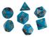 Премиум-набор кубиков для ролевых игр STUFF PRO. Синий с черным