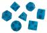 Премиум-набор кубиков для ролевых игр STUFF PRO. Светящиеся - Темно-синие