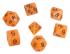 Премиум-набор кубиков для ролевых игр STUFF PRO. Светящиеся - Оранжевые
