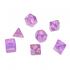 Набор кубиков STUFF PRO для ролевых игр. Прозрачные Розовые