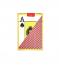 Карты пластиковые Texas Hold Em для покера полосатые (Красная рубашка)