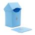 Пластиковая коробочка Blackfire вертикальная - Светло-синяя (80+ карт) - для карт K-Pop, MTG, Pokemon