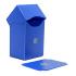 Пластиковая коробочка Blackfire вертикальная - Синяя (80+ карт) - для карт K-Pop, MTG, Pokemon