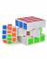 Игрушка головоломка ZOIZOI (Куб) 3*3 белый с цветн.наклейками,большой+маленький