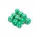 Набор цветных кубиков STUFF-PRO d6 (10 шт., 16мм, стандарт) зеленый