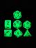 Набор кубиков Stuff-Pro для настольных ролевых игр с мешочком (светящийся красный зеленый)