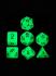 Набор кубиков Stuff-Pro для настольных ролевых игр с мешочком (светящийся зелёный)