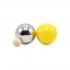 Спортивная игра "Петанк", 8 шаров (4 серебряного и 4 жёлтого цвета)