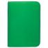 Альбом для карт Ultra Pro — Vivid 4-Pocket Zippered PRO-Binder с 20 листами 2х2 Green