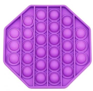 Игрушка-антистресс Pop It Восьмиугольник (фиолетовый)