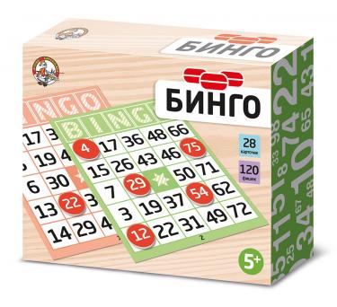 Настольная игра Бинго (карт. фишки)
