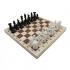 Шахматы обиходные пластмассовые (d25) в деревянной доске (290х290х23)